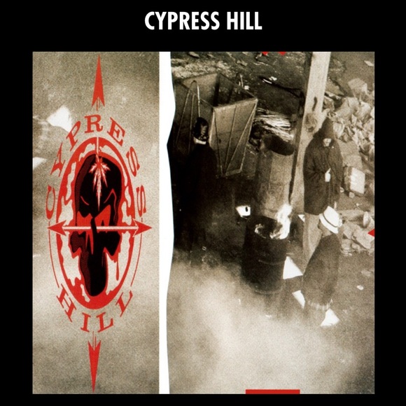 CYPRESS HILL 🖤💀 Black Graphic Logo XL T-shirt Rap Music Smoke V-Neck 420 Skull - Picture 15 of 16